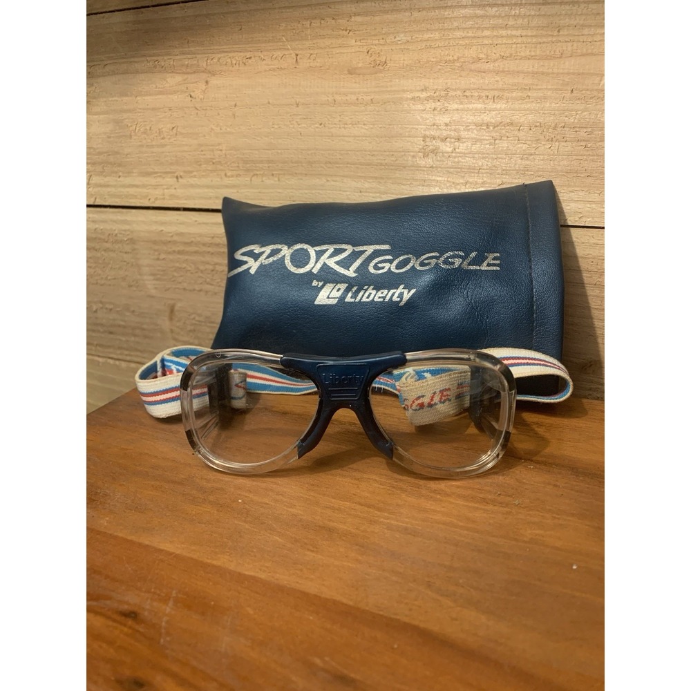 LIBERTY SPORT HALO GOGGLES Z87 F803 57 20 Blue With Strap & Carrying Case